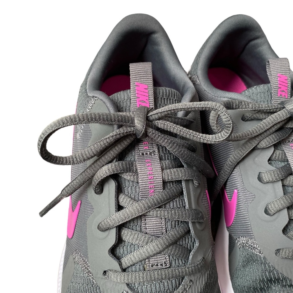 Nike Flex Experience Run 9 Running Shoe In Iron Grey & Pink - Picture 7 of 14